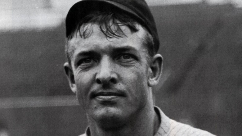 Christy Mathewson wearing hat