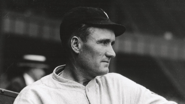 Walter Johnson posing in 1924 