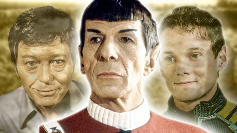 three cast members from Star Trek