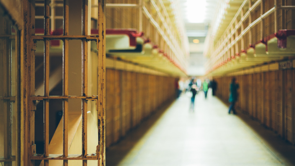 Prison cell block corridor