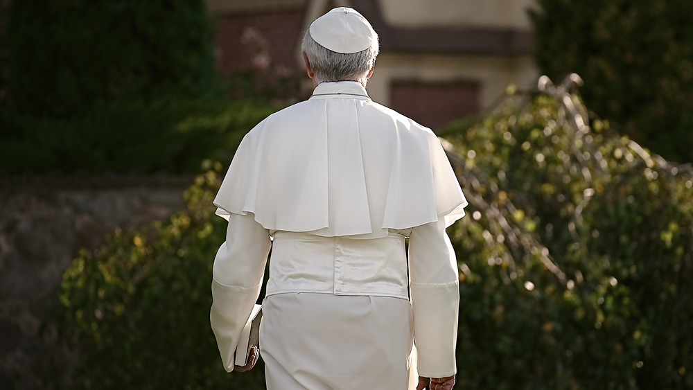 Pope walking away