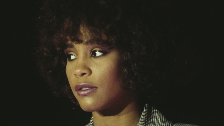 Closeup of young Whitney Houston