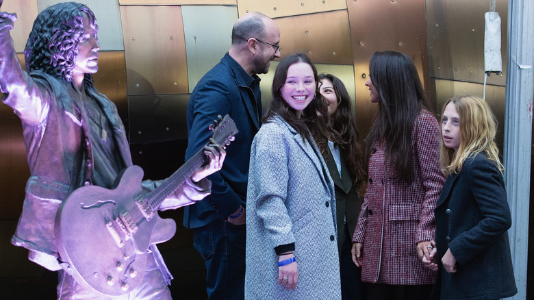 Cornell's family at his memorial 