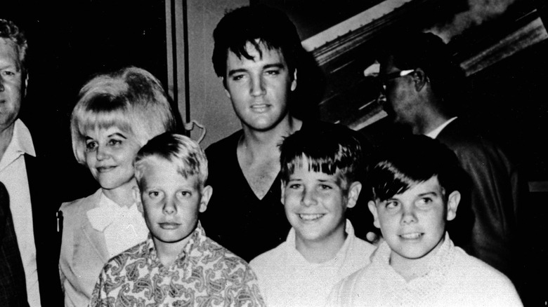 Elvis Presley with step-brothers