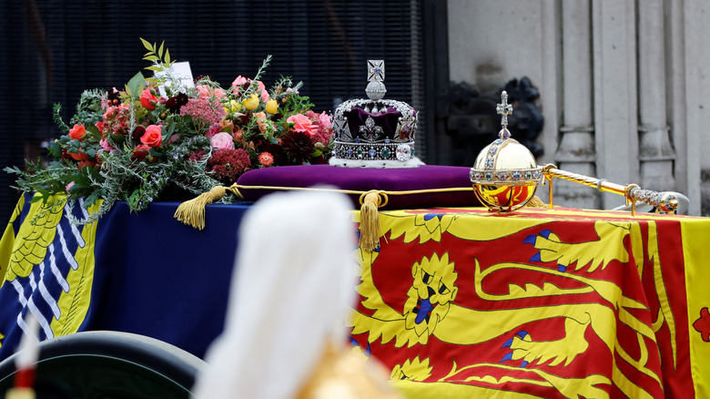 Coffin of Queen Elizabeth II