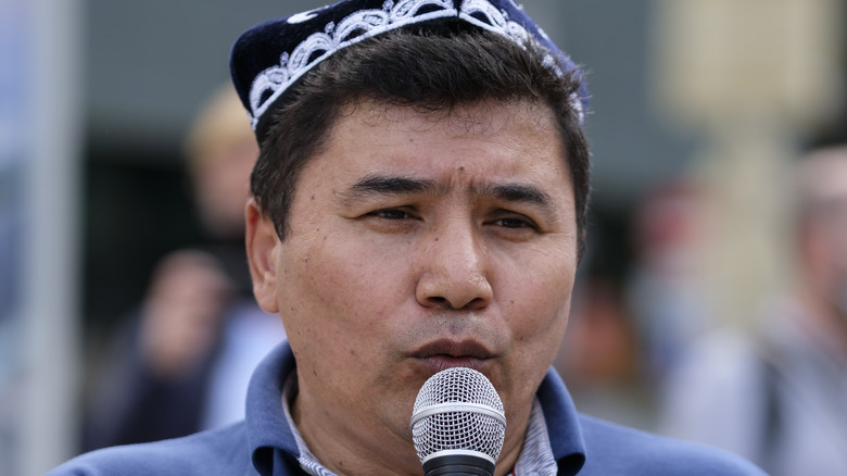 a Uyghur activist
