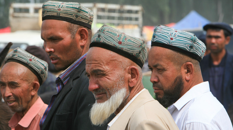Uighurs at a market