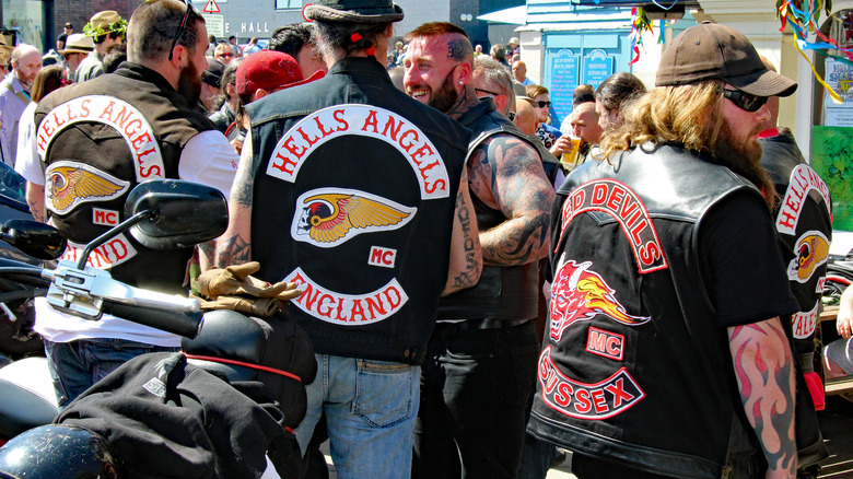 Hells Angels Motorcycle Club members 