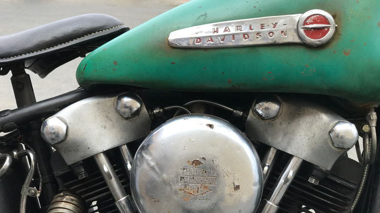 1940s Harley Davidson motorcycle 