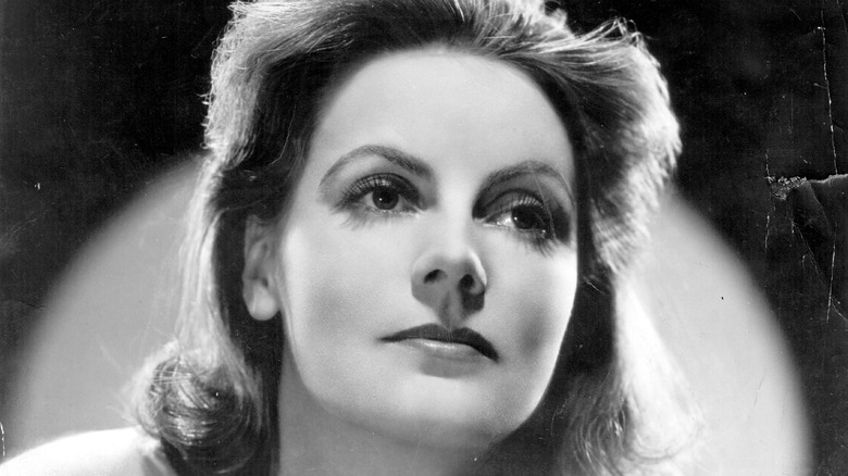 greta Garbo looking off camera