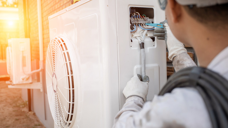 repairing an air conditioner