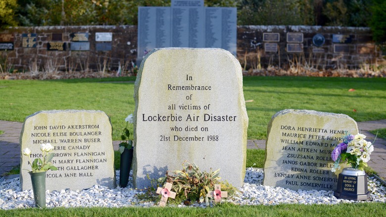 Lockerbie bombing memorial graves