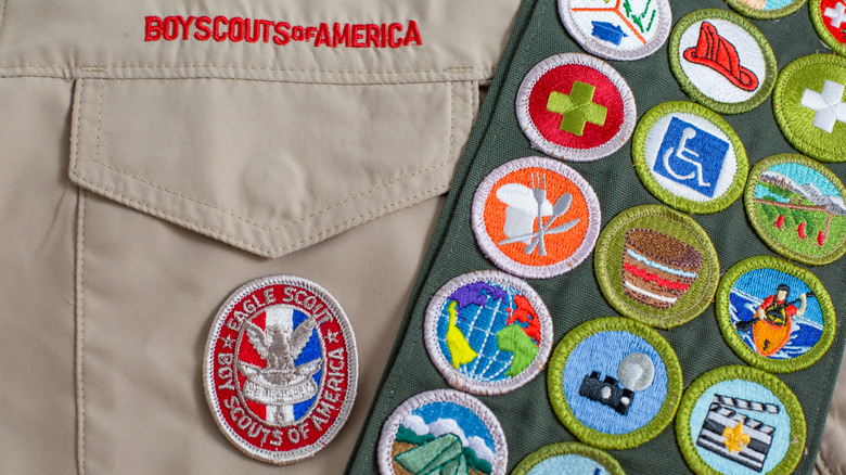 Boy Scout and Eagle Scout badges