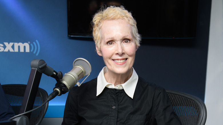 Carroll in a radio studio