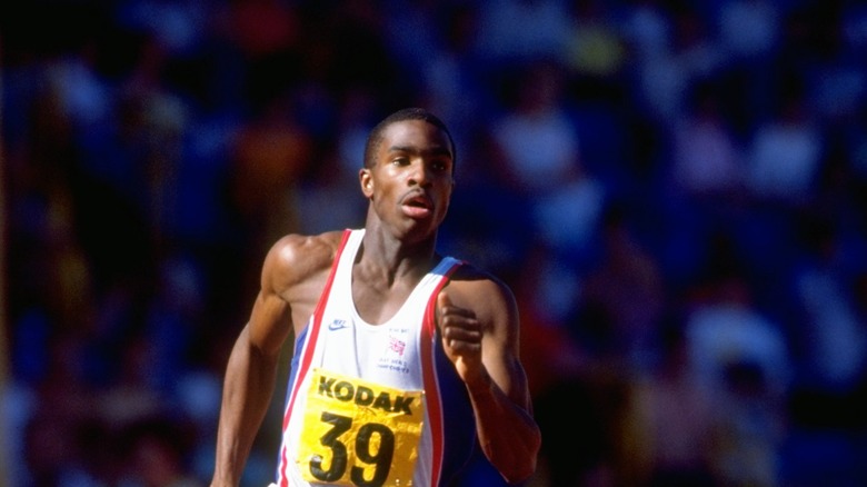 Derek Redmond running track