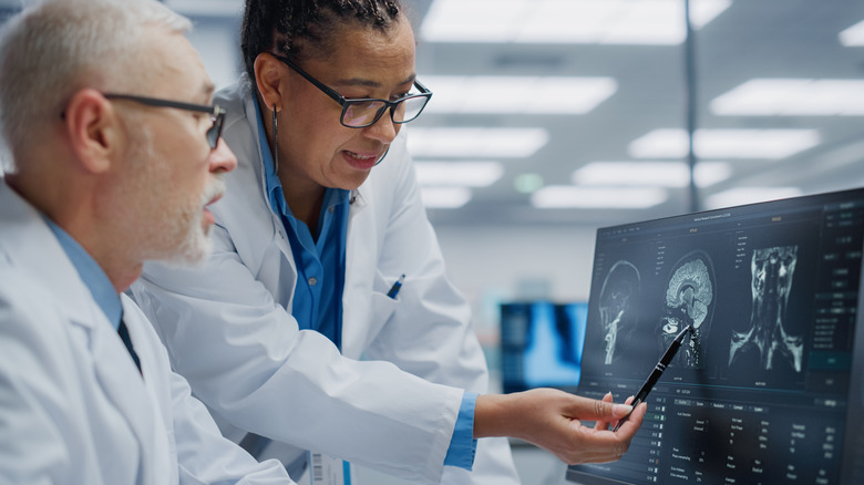 Neuroresearchers discuss scans