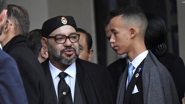 mohammed vi and Moulay Hassan suits talking