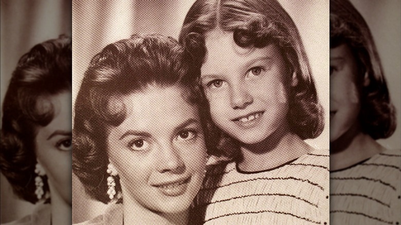 Natalie Wood and Lana Wood smiling