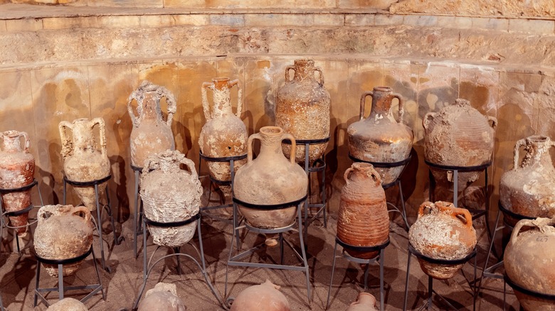 Ancient clay pots