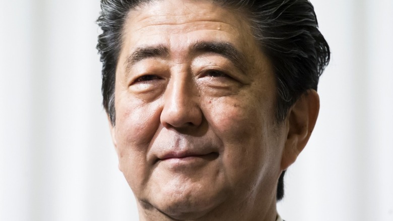 Shinzo Abe smiling