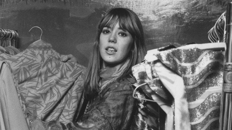 Jenny Boyd sorting through clothes