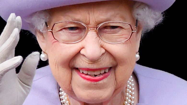 Queen Elizabeth II waves