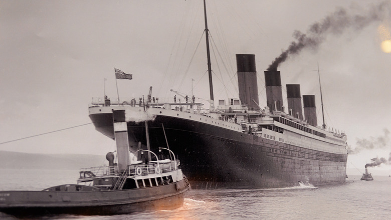 Titanic at sea