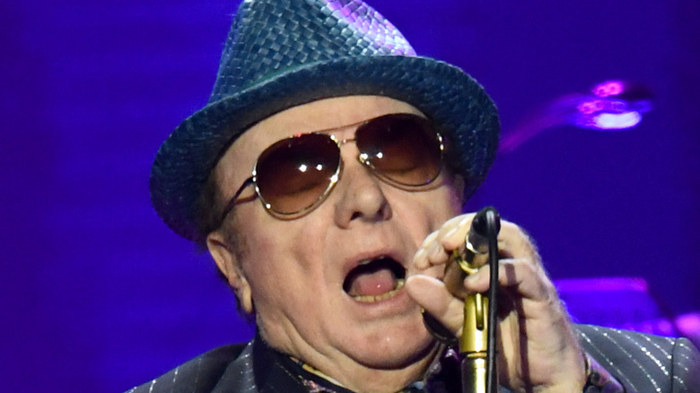 Van Morrison on stage