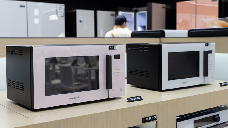 Two Samung microwave ovens