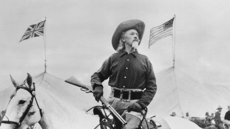 Buffalo Bill on a horse