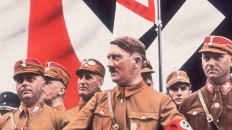 Adolph Hitler gives a speech in 1933
