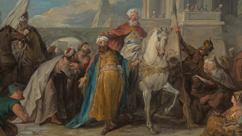 Mordecai rides through Susa