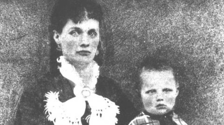 Sarah Bean and baby Leon