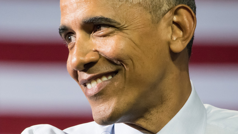 Barack Obama smiling