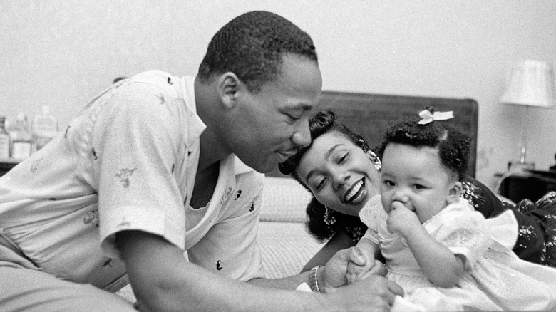 Dr. King with his family 
