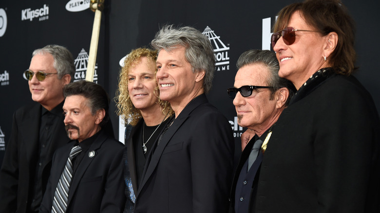 Bon Jovi black suits