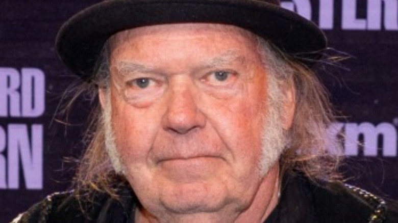 Neil Young staring