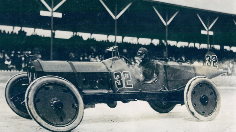 Ray Harroun driving at Indy 500