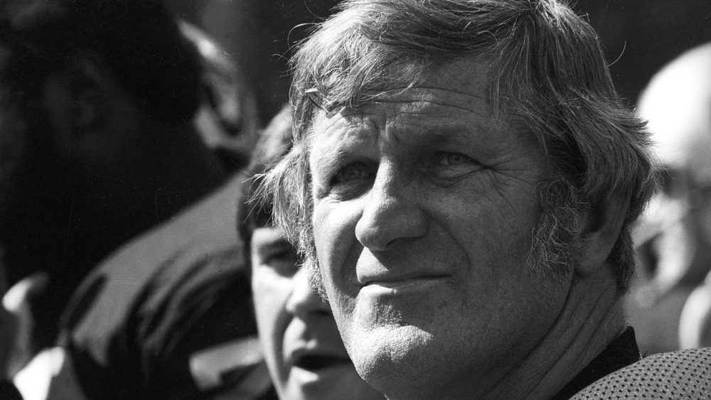 George Blanda looks on