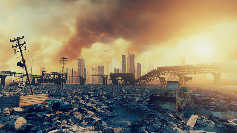 Apocalyptic cityscape