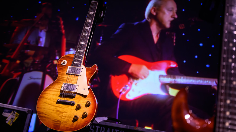 electric guitar with Mark Knopfler 