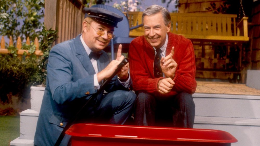 Mister Rogers and Mr. McFeely from PBS' Mister Rogers' Neighborhood