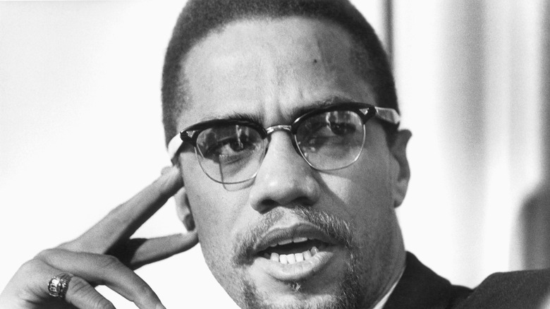 Press photo of Malcolm X