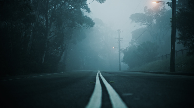 eerie empty road