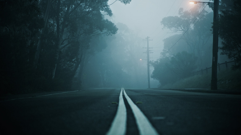 eerie empty road