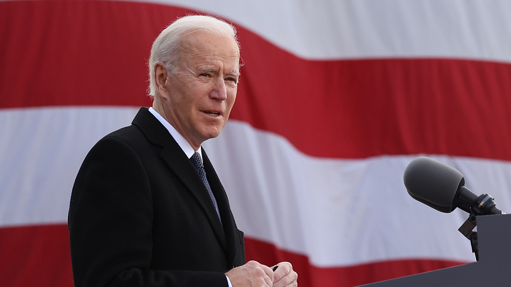 Joe Biden and American Flag