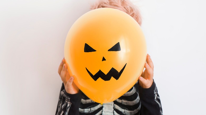 toddler skull tshirt pumpkin balloon