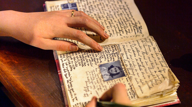 Reproduction of Anne Frank's diary 