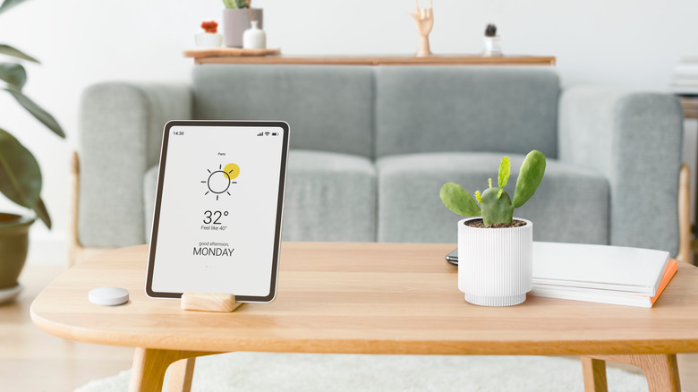 Weather app on phone