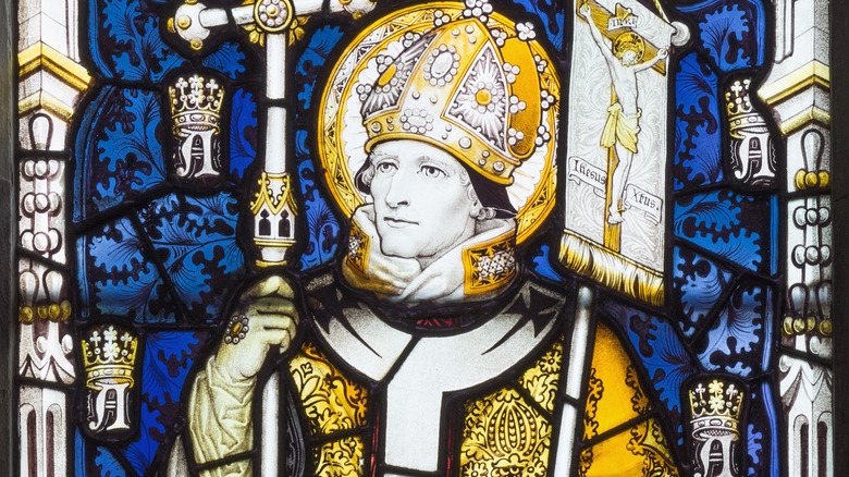 Augustine of canterbury stained glass